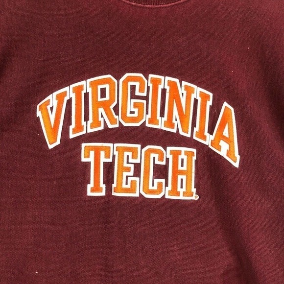 Vintage Champion Reverse Weave Crewneck Sweatshirt Size Small Virginia Tech - Picture 7 of 10